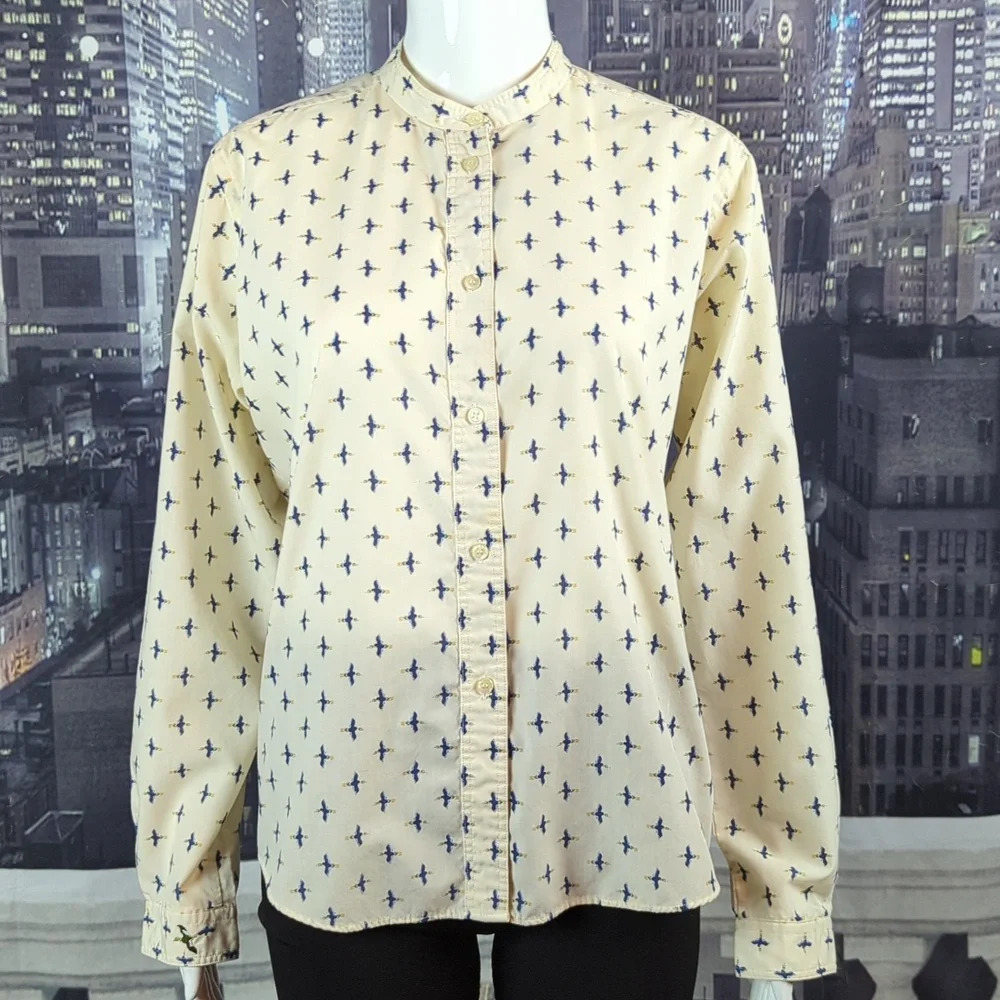 Par Four Sporting Collection sz 14 Very Rare Vintage Duck Print Top